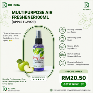 MULTIPURPOSE AIR FRESHENER100ML (Apple flavor)