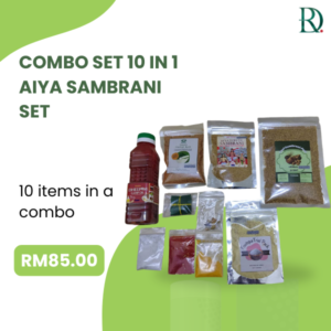 COMBO RM85 (AIYA SAMBRANI SET) || 10 ITEM IN 1 COMBO