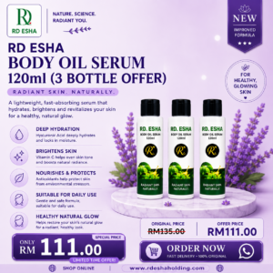 RD ESHA Body Oil Serum (3-Bottle Pack)